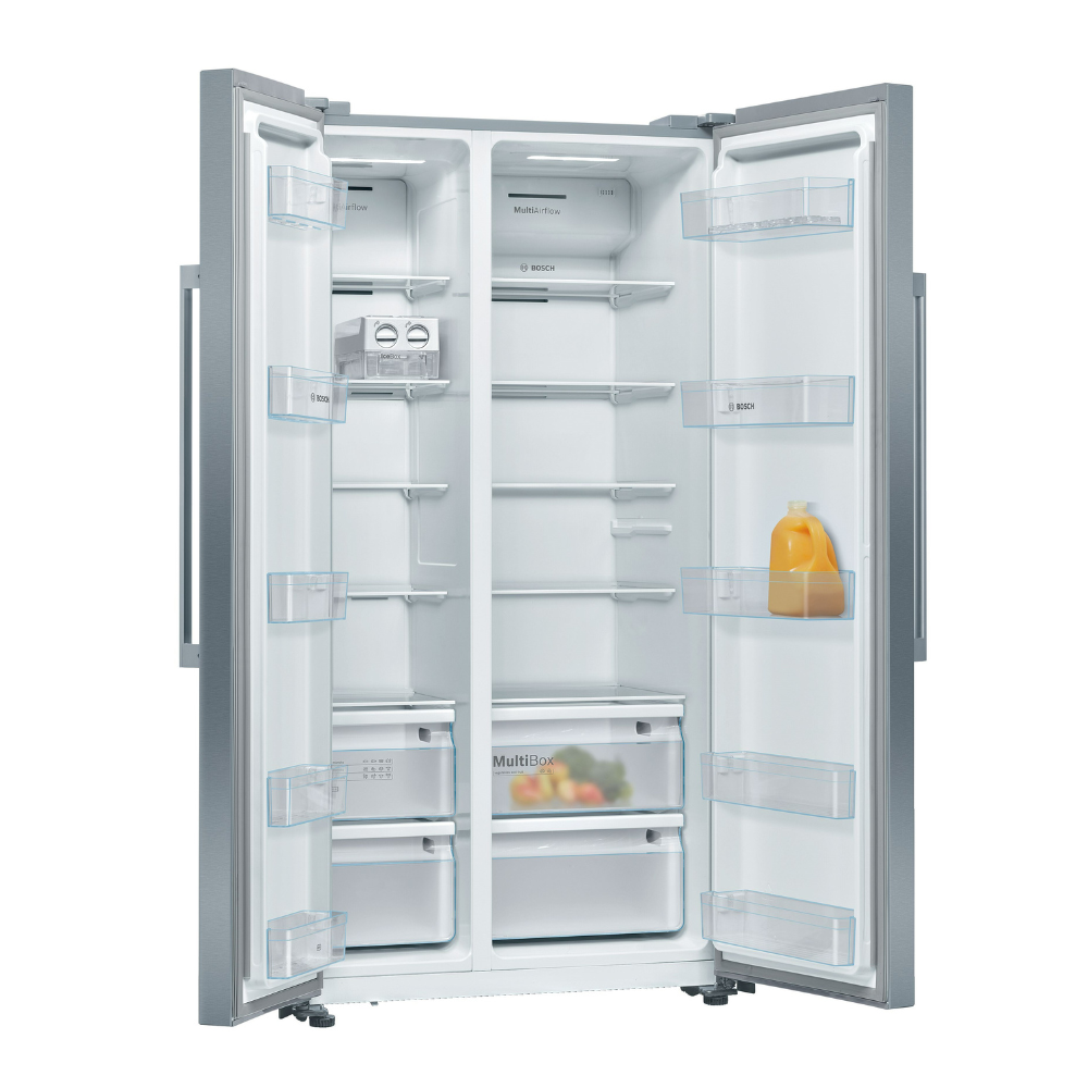 Bosch 560L Series 4 Side by Side Fridge Freezer Total No Frost Inox - Image 2