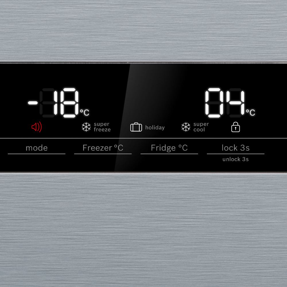 Bosch 560L Series 4 Side by Side Fridge Freezer Total No Frost Inox - Image 3