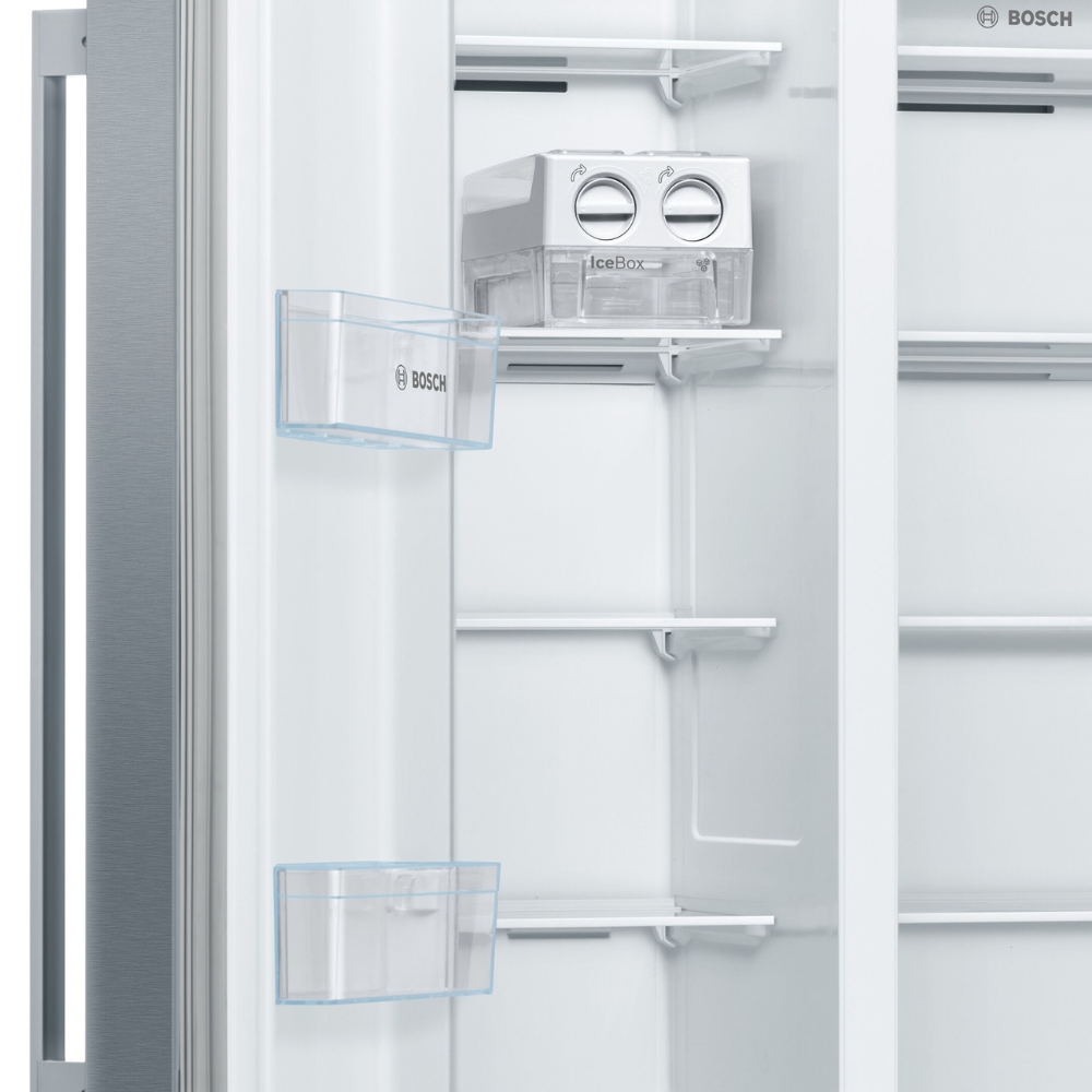 Bosch 560L Series 4 Side by Side Fridge Freezer Total No Frost Inox - Image 4