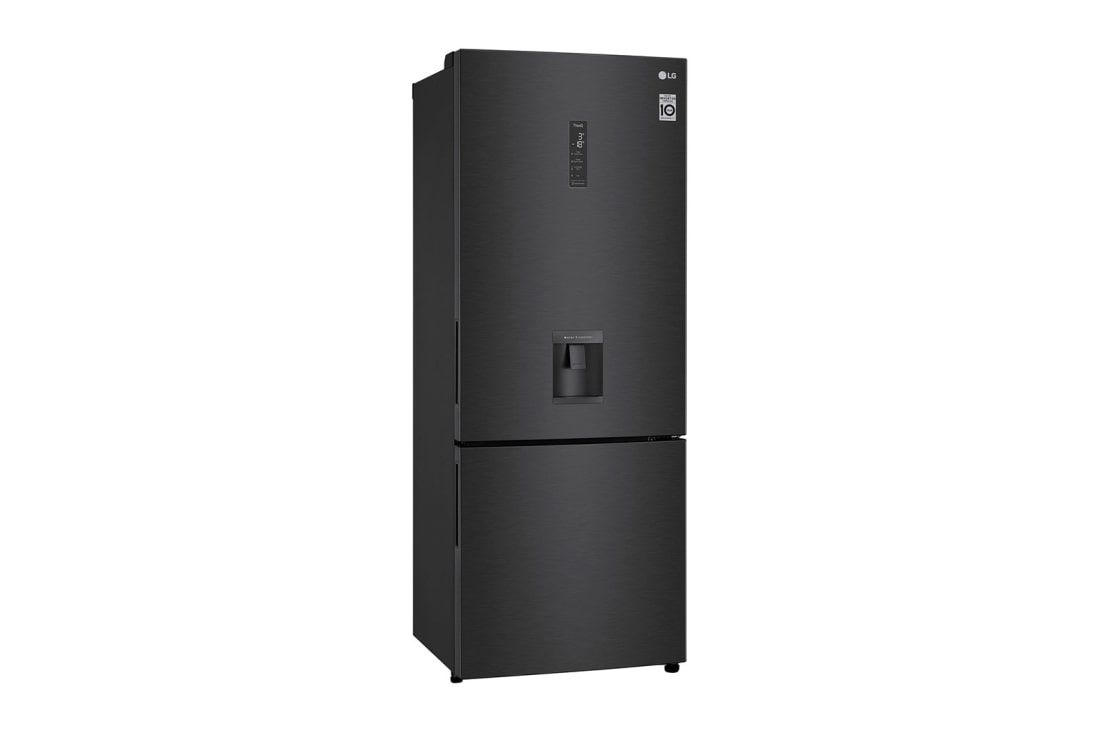 LG Matte Black 446L Bottom Freezer Fridge Smart Invert Comp. - Image 2