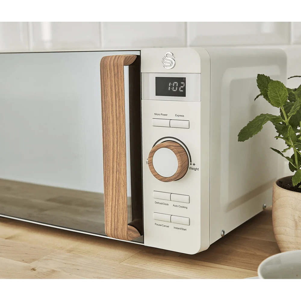 Swan Nordic White 20 Litre Electronic Microwave Oven - Image 4